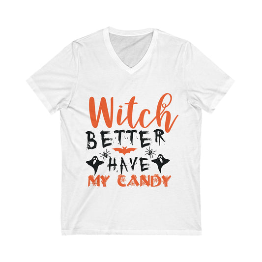 Halloween 6 Unisex Short Sleeve V-neck Tshirt