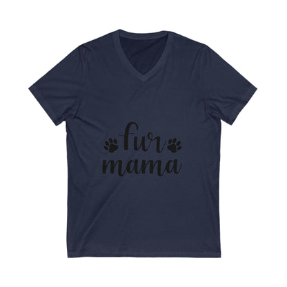 Fur Mama Unisex Short Sleeve V-neck Tshirt