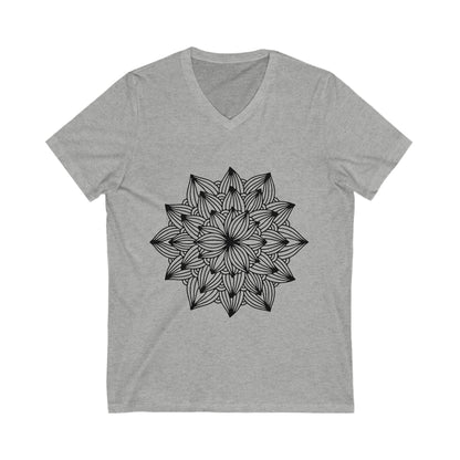 Mandala_101 Unisex Short Sleeve V-neck Tshirt