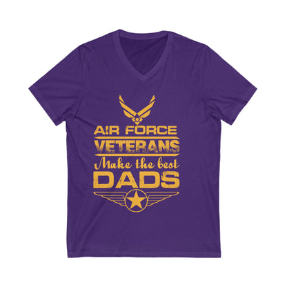 Air Force Veterans Make The Best Dads Unisex Short Sleeve V-neck Tshirt