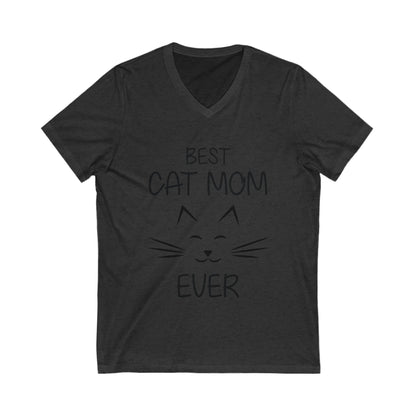 Best Cat Mom Everr Unisex Short Sleeve V-neck Tshirt