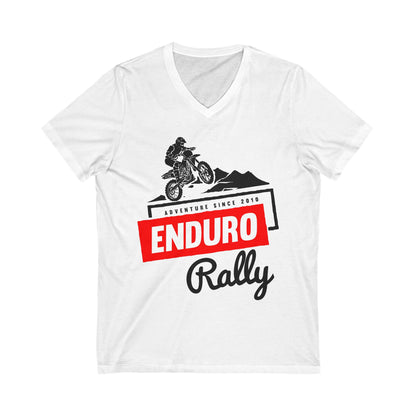 Enduro Rally Unisex Short Sleeve V-neck Tshirt