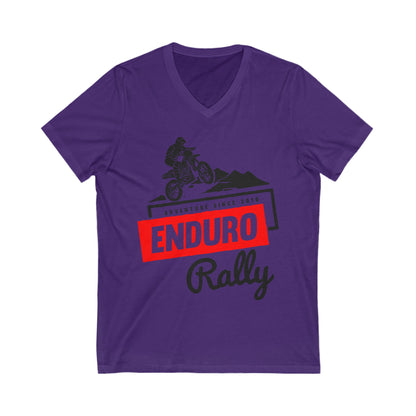 Enduro Rally Unisex Short Sleeve V-neck Tshirt