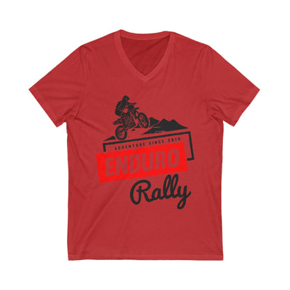 Enduro Rally Unisex Short Sleeve V-neck Tshirt