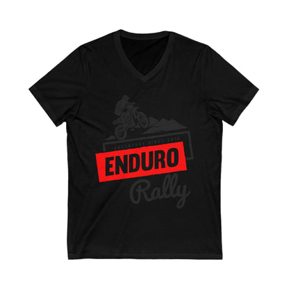 Enduro Rally Unisex Short Sleeve V-neck Tshirt