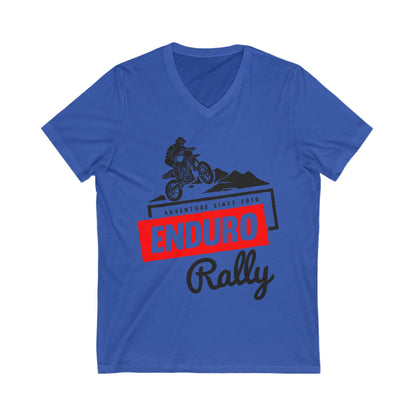 Enduro Rally Unisex Short Sleeve V-neck Tshirt