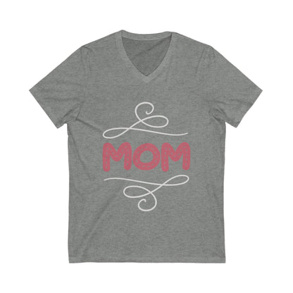 Mom Unisex Short Sleeve V-neck Tshirt