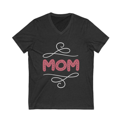 Mom Unisex Short Sleeve V-neck Tshirt