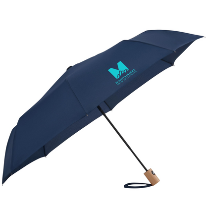 42" Recycled Folding Auto Open Umbrella